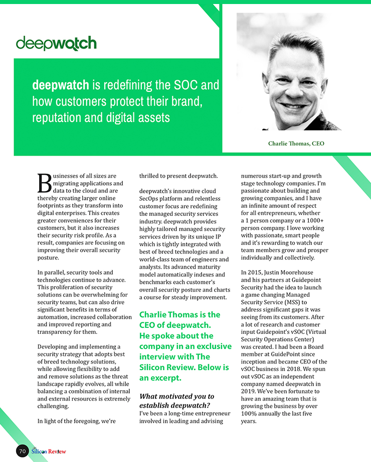 deepwatch is redefining the SOC