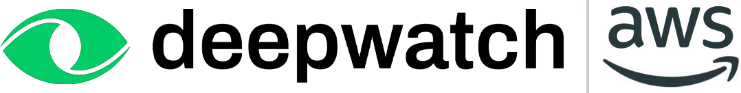 Deepwatch + AWS Deepwatch + AWS logos